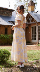 Sarai Maxi Dress - Yellow Floral