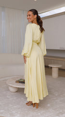 Eloise Midi Dress - Yellow