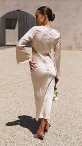 Aubrey Midi Dress - Champagne