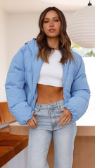 Cody Puffer Jacket - Cornflower Blue