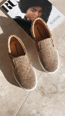 Superga 2311 Slip On Double Calfhair - Brown Leopard/Cheetah