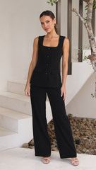 Cora Vest - Black