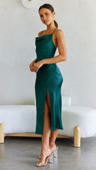 Scarlette Midi Dress - Emerald