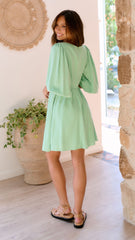 Tova Mini Dress - Seafoam Green