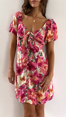 Anika Mini Dress- Alannah Print