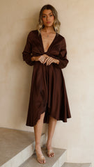 Starry Nights Dress - Chocolate