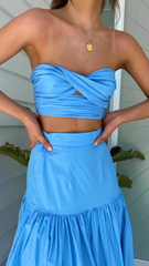Ayla Maxi Skirt - Periwinkle Blue