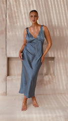 Sammie Maxi Dress - Steel Blue