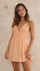 Teilah Mini Dress - Orange