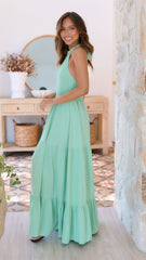 Helene Maxi Dress - Seafoam Green