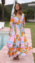 Mariana Maxi Dress - Pablo Print