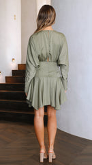 Sapphire Mini Dress - Olive