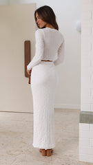 Tahnee Midi Skirt - White