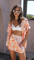 Calypso Button Up Shirt - Seaview Print