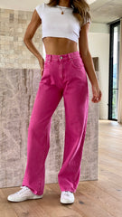 Abrand Slouch Jean - Super Pink Stoned