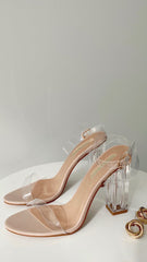 Inca Heels - Nude Patent