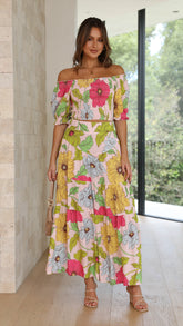 Calueleah Skirt - Pink Floral