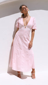 Sweetie Midi Dress - Pink