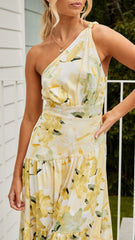 Jayma Maxi Dress - Yellow Floral