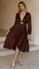 Starry Nights Dress - Chocolate