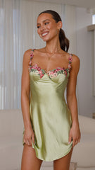 Aurora Mini Dress - Lime