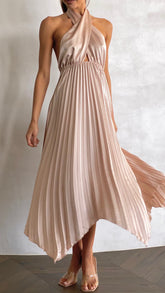 Miami Midi Dress - Champagne