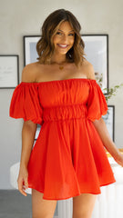 Adi Mini Dress - Orange