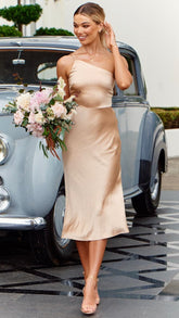 Kimbra Midi Dress - Gold