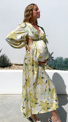 Jeanie Dress - Yellow Floral