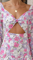 Danette Maxi Dress - Lilac Floral