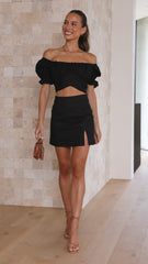 Macias Mini Skirt - Black