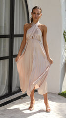 Miami Midi Dress - Champagne