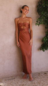 Izy Maxi Dress - Copper