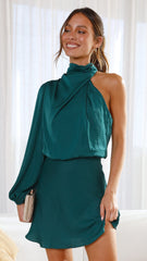 Desi Mini Dress - Emerald