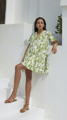 Bliss Mini Dress - Lighthouse Print