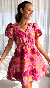 Cally Mini Dress - Pink