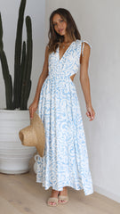 Dana Maxi Dress - Thalassa Print