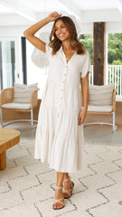 Kimberly Midi Dress - Natural