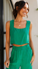 Lena Cupro Top - Apple