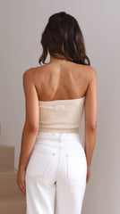 Kristen Crop Top - Cream