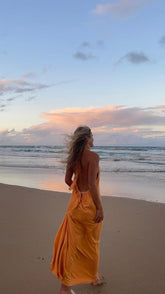Tamra Maxi Dress - Sunset Orange