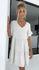 Mariah Mini Dress - Natural