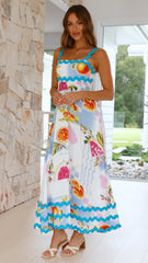 Eaton Maxi Dress - Fruit Print