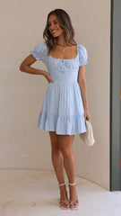 Kori Mini Dress - Blue