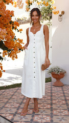 Farrow Maxi Dress - White