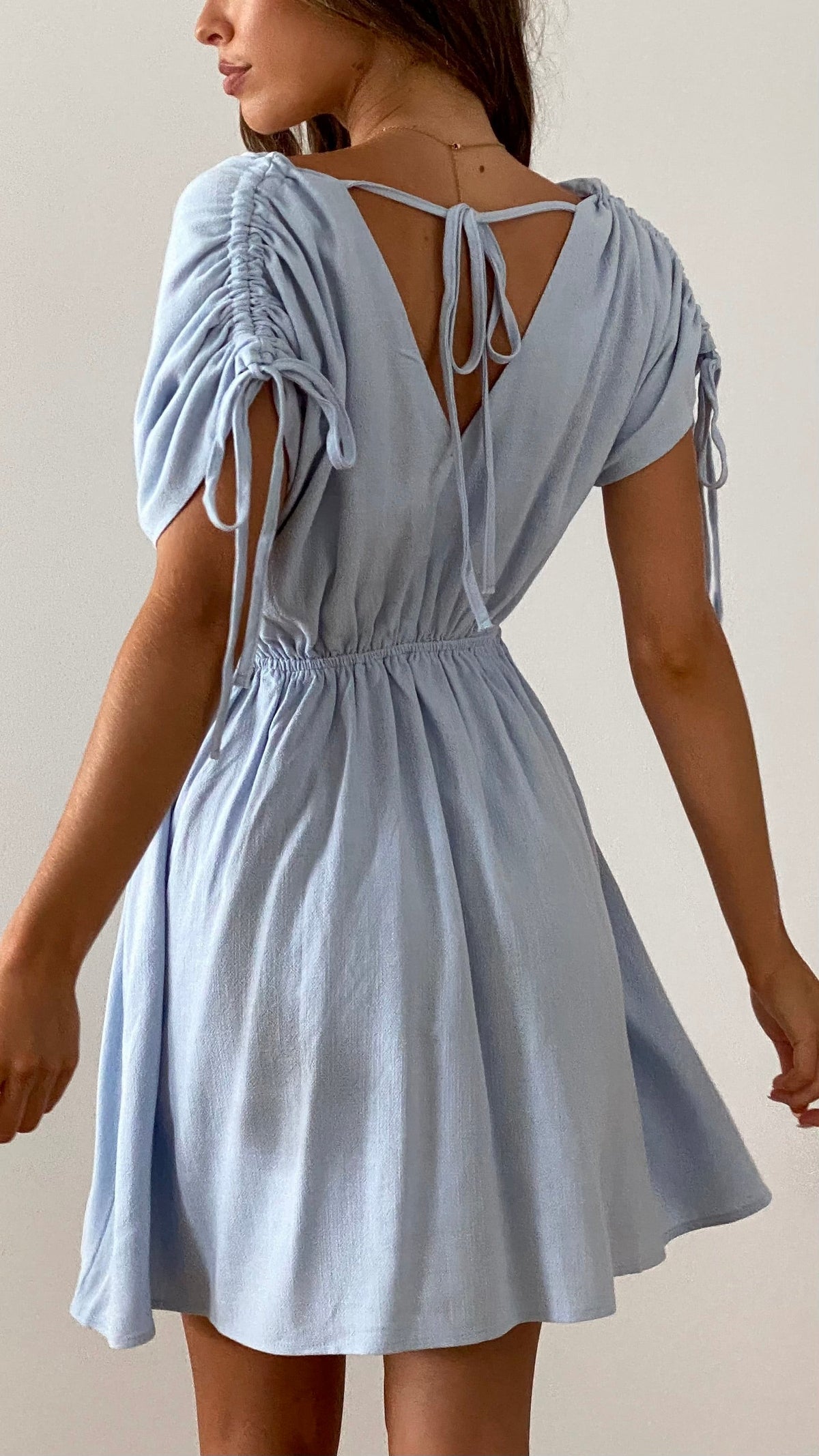 Fortune Mini Dress - Sky Blue