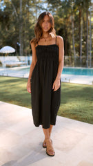 Jessica Midi Dress - Black