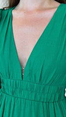 Erin Mini Dress - Emerald