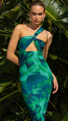 Litsa Midi Dress - Calista Green