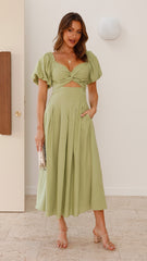 Christina Maxi Dress - Olive